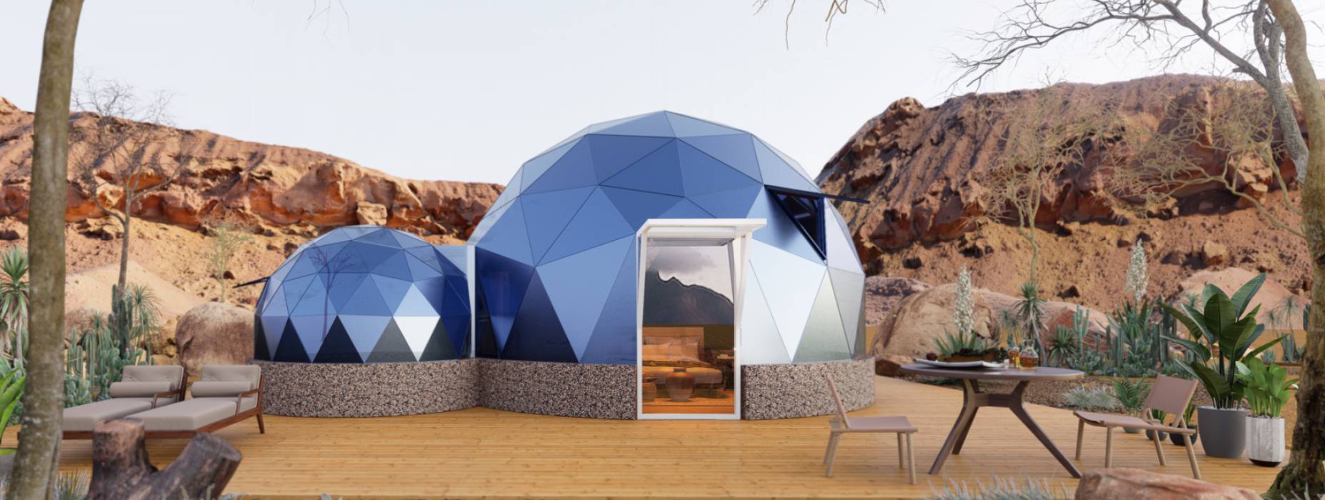 山亭区球形智能光伏玻璃星空房